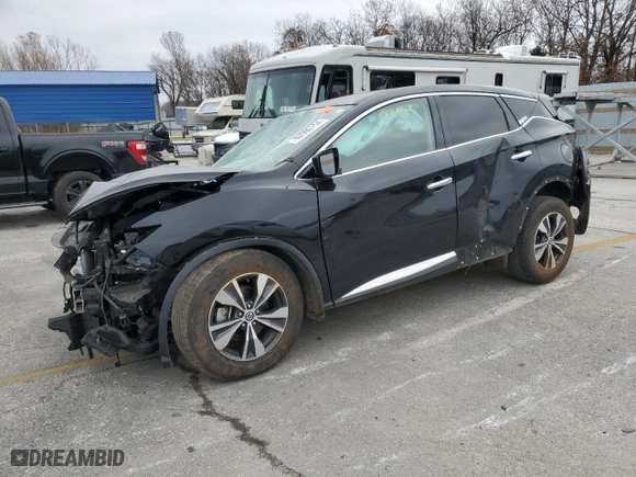 2021 Nissan Murano S with VIN 5N1AZ2AS4MC143393, listed as a Copart auction lot 82690754 with 30,258 mi miles and Salvage Title. Bid and sale history available at carsss.com. Image 1.
