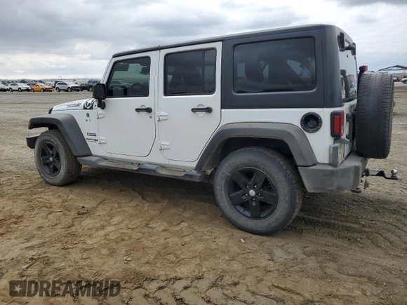 2018 Jeep Wrangler JK Unlimited Sport S with VIN 1C4HJWDG5JL864679, listed as a Copart auction lot 76408744 with 77,728 mi miles and Salvage Title. Bid and sale history available at carsss.com. Image 2.