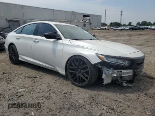 2020 Honda Accord EX-L with VIN 1HGCV2F55LA014957, listed as a Copart auction lot 55217755 with 60,218 mi miles and Salvage title. Bid and sale history available at DreamBid. Image 4.