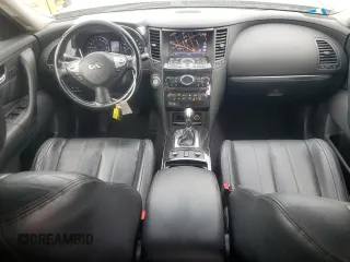 2014 Infiniti QX70 with VIN JN8CS1MW0EM412578, listed as a Copart auction lot 49091955 with 157,580 mi miles and Salvage title. Bid and sale history available at DreamBid. Image 8.