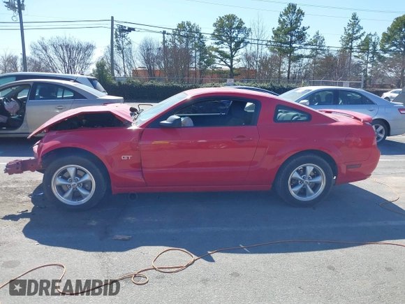 2007 Ford Mustang GT Deluxe with VIN 1ZVFT82H075202723, listed as a IAAI auction lot 41654473 with 148,362 mi miles. Bid and sale history available at carsss.com. Image 14.