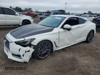 2017 Infiniti Q60 Sport with VIN JN1EV7EK5HM362892, listed as a Copart auction lot 80745144 with 110,376 mi miles and Salvage title. Bid and sale history available at DreamBid. Image 1.
