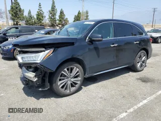 2019 Acura MDX Technology with VIN 5J8YD4H55KL001419, listed as a Copart auction lot 58780565 with Not provided miles and Salvage title. Bid and sale history available at DreamBid. Image 1.