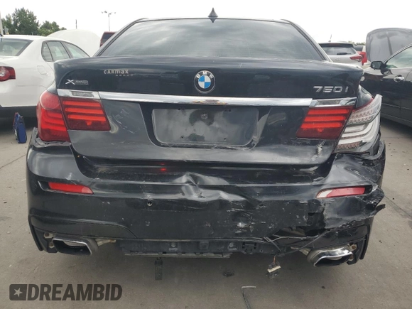 2014 BMW 7 Series 750i xDrive with VIN WBAYB6C56ED224880, listed as a Copart auction lot 72554084 with 115,146 mi miles and Salvage Title. Bid and sale history available at carsss.com. Image 6.