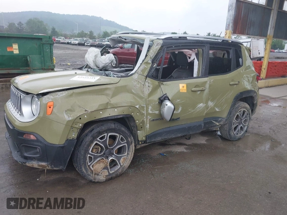 2015 Jeep Renegade Limited with VIN ZACCJBDT0FPB65261, listed as a IAAI auction lot 42523311 with 113,139 mi miles and . Bid and sale history available at DreamBid. Image 6.