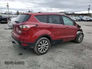 2017 Ford Escape Titanium with VIN 1FMCU0J93HUE83465, listed as a Copart auction lot 53340915 with 44,973 mi miles and Salvage Title. Bid and sale history available at DreamBid. Image 3.