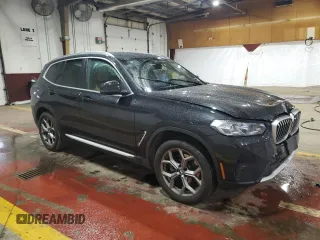 2024 BMW X3 xDrive30i with VIN 5UX53DP09R9U81366, listed as a Copart auction lot 48066155 with Not Provided miles and Salvage Title. Bid and sale history available at DreamBid. Image 4.
