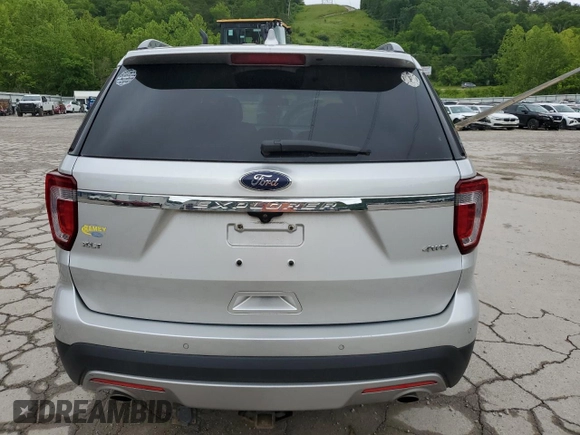2017 Ford Explorer XLT with VIN 1FM5K8D86HGB68092, listed as a Copart auction lot 58046485 with 78,572 mi miles and Salvage title. Bid and sale history available at DreamBid. Image 6.