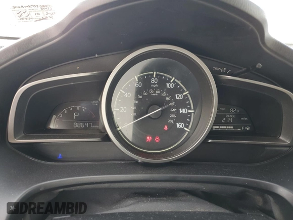 2018 Mazda 3 Sport with VIN 3MZBN1K75JM268743, listed as a Copart auction lot 54172145 with 88,647 mi miles and Salvage Title. Bid and sale history available at DreamBid. Image 9.
