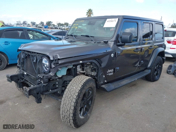 2020 Jeep Wrangler Unlimited Sport Altitude with VIN 1C4HJXDN4LW345855, listed as a IAAI auction lot 41550171 with 27,995 mi miles. Bid and sale history available at carsss.com. Image 2.