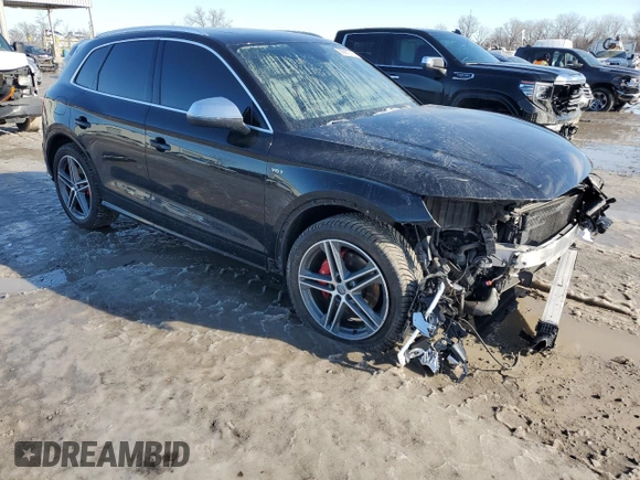 2018 Audi SQ5 with VIN WA1C4BFY1J2152136, listed as a Copart auction lot 89361275 with 53,603 mi miles and Salvage Title. Bid and sale history available at DreamBid. Image 4.
