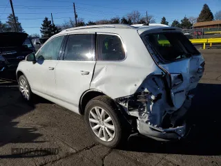 2012 Volkswagen Touareg Exec with VIN WVGEF9BP7CD009869, listed as a Copart auction lot 88099145 with Not Provided miles and Salvage Title. Bid and sale history available at DreamBid. Image 2.