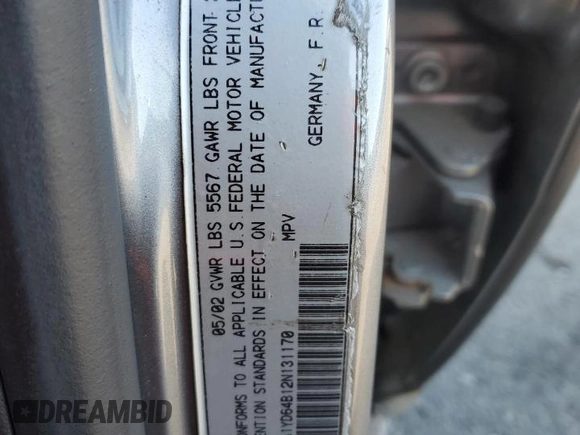 2002 Audi allroad A6 V8 with VIN WA1YD64B12N131170, listed as a Copart auction lot 43274515 with 152,924 mi miles and Salvage Title. Bid and sale history available at DreamBid. Image 12.