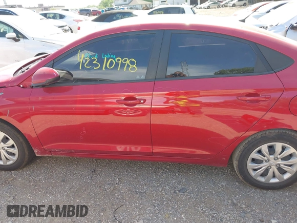 2022 Hyundai Accent SE with VIN 3KPC24A62NE160929, listed as a IAAI auction lot 42310998 with 76,000 mi miles and . Bid and sale history available at DreamBid. Image 14.