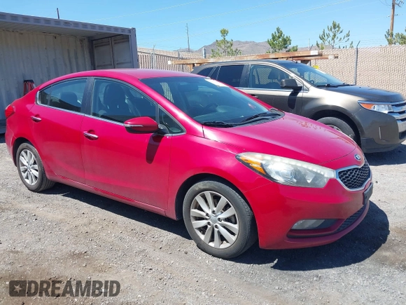 2014 Kia Forte EX with VIN KNAFX4A84E5085384, listed as a IAAI auction lot 42171849 with 138,997 mi miles. Bid and sale history available at carsss.com. Image 1.
