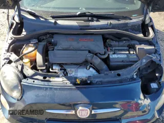 2015 FIAT 500 Turbo with VIN 3C3CFFHH3FT500548, listed as a Copart auction lot 81249704 with 128,388 mi miles and Salvage Title. Bid and sale history available at carsss.com. Image 11.
