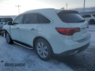 2015 Acura MDX Advance/Entertainment Pkg with VIN 5FRYD4H85FB002957, listed as a Copart auction lot 89292635 with 145,689 mi miles and Salvage Title. Bid and sale history available at carsss.com. Image 2.