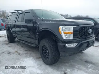 2021 Ford F-150 XL with VIN 1FTEX1EP7MFA30841, listed as a IAAI auction lot 41632460 with 96,477 mi miles and . Bid and sale history available at DreamBid. Image 1.