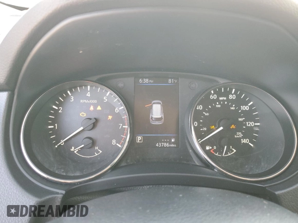 2020 Nissan Rogue SV z VIN JN8AT2MT3LW015576, wystawiony jako Copart lot #56189775 z przebiegiem 43 786 mil mil oraz Szkoda całkowita • Salvage title. Historia ofert i sprzedaży dostępna na DreamBid. Obrazek 9.