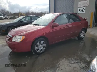 2006 Kia Spectra EX with VIN KNAFE121865254300, listed as a Copart auction lot 51271085 with 151,680 mi miles and Salvage Title. Bid and sale history available at carsss.com. Image 1.