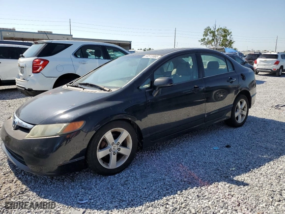 2007 Honda Civic Sdn EX with VIN 1HGFA16857L046752, listed as a Copart auction lot 53515565 with 219,631 mi miles and Salvage Title. Bid and sale history available at carsss.com. Image 1.