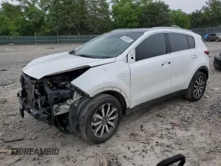 2017 Kia Sportage EX with VIN KNDPNCAC5H7206637, listed as a Copart auction lot 60046585 with 92,180 mi miles and Salvage title. Bid and sale history available at DreamBid. Image 1.