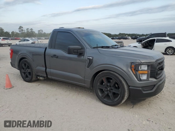 2023 Ford F-150 XL with VIN 1FTMF1C5XPKF21948, listed as a Copart auction lot 75918134 with 6,922 mi miles and Clean Title. Bid and sale history available at carsss.com. Image 4.