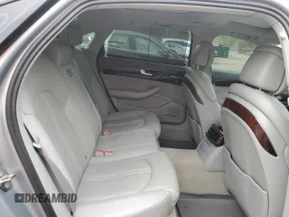2012 Audi A8 L with VIN WAURVAFD3CN018800, listed as a Copart auction lot 53815475 with 85,417 mi miles and Salvage Title. Bid and sale history available at carsss.com. Image 10.