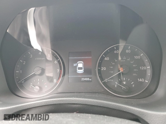 2020 Hyundai Accent Limited with VIN 3KPC34A69LE098181, listed as a Copart auction lot 37465564 with 20,488 mi miles. Bid and sale history available at carsss.com. Image 9.