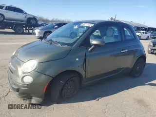 2013 FIAT 500 Pop with VIN 3C3CFFAR3DT544890, listed as a Copart auction lot 88313705 with 184,637 mi miles and Salvage Title. Bid and sale history available at carsss.com. Image 1.