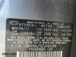2018 Hyundai Elantra Value Edition with VIN KMHD84LF6JU589398, listed as a Copart auction lot 48699335 with 120,418 mi miles and Salvage Title. Bid and sale history available at carsss.com. Image 14.