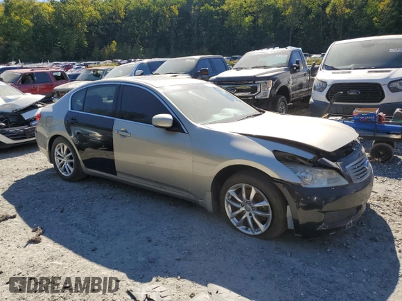 2008 Infiniti G35 x with VIN JNKBV61F58M256508, listed as a Copart auction lot 74454784 with Not Provided miles and Salvage Title. Bid and sale history available at DreamBid. Image 4.