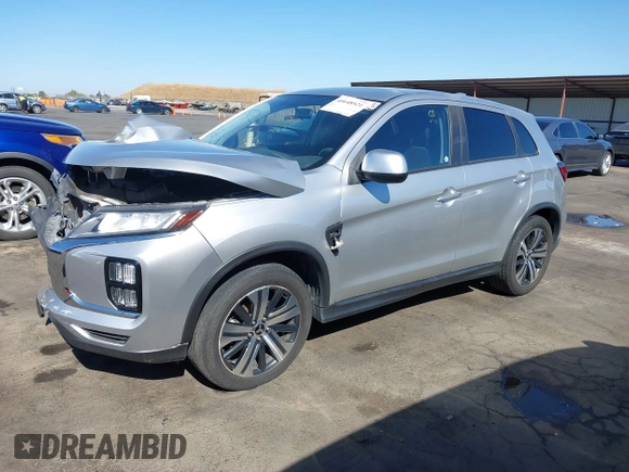 2020 Mitsubishi Outlander Sport ES 2.0 with VIN JA4AR3AUXLU025525, listed as a IAAI auction lot 40648521 with 103,306 mi miles. Bid and sale history available at carsss.com. Image 2.
