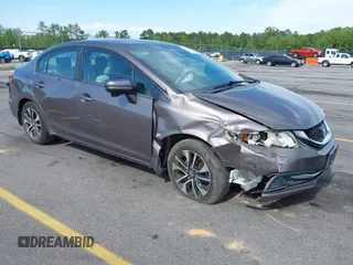 2015 Honda Civic Sedan EX with VIN 19XFB2F85FE037283, listed as a IAAI auction lot 42036917 with 109,390 mi miles. Bid and sale history available at carsss.com. Image 1.