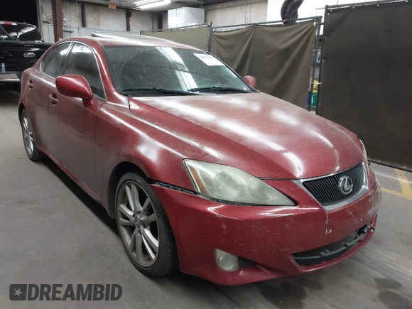2007 Lexus IS 350 with VIN JTHBE262575016978, listed as a IAAI auction lot 42033561 with 156,474 mi miles and . Bid and sale history available at DreamBid. Image 1.
