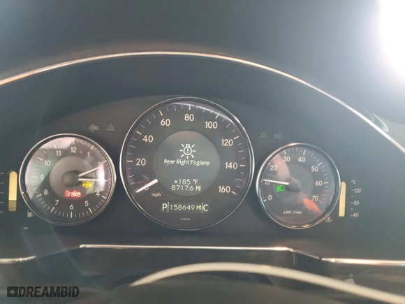 2008 Mercedes-Benz CLS-Class 5.5L with VIN WDDDJ72X68A121824, listed as a Copart auction lot 43466485 with 158,649 mi miles and Clean Title. Bid and sale history available at carsss.com. Image 9.