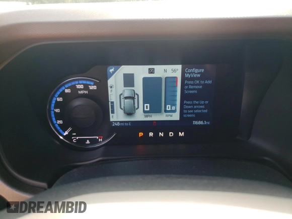 2024 Ford Bronco Outer Banks with VIN 1FMEE8BP5RLA58094, listed as a Copart auction lot 49248425 with 11,686 mi miles and Salvage title. Bid and sale history available at DreamBid. Image 9.