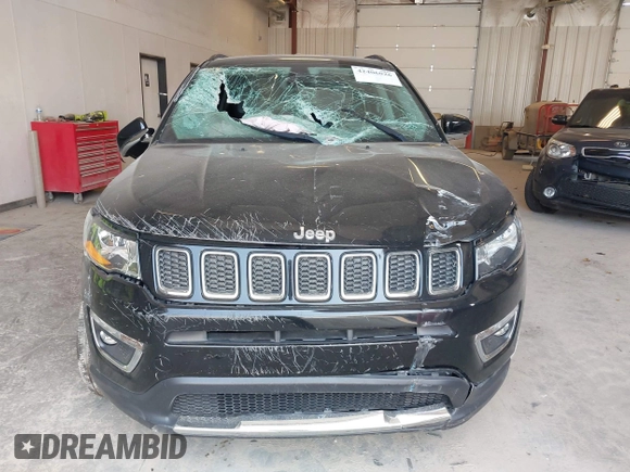 2019 Jeep Compass Limited with VIN 3C4NJDCB3KT646226, listed as a IAAI auction lot 42406026 with 34,494 mi miles and . Bid and sale history available at DreamBid. Image 6.