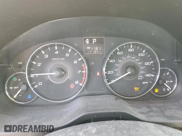 2011 Subaru Outback Prem with VIN 4S4BRCBC8B3334765, listed as a Copart auction lot 49220445 with 171,941 mi miles and Salvage Title. Bid and sale history available at DreamBid. Image 9.