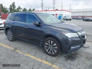2016 Acura MDX w/Tech with VIN 5FRYD3H47GB020014, listed as a IAAI auction lot 41931725 with 121,520 mi miles. Bid and sale history available at carsss.com. Image 1.
