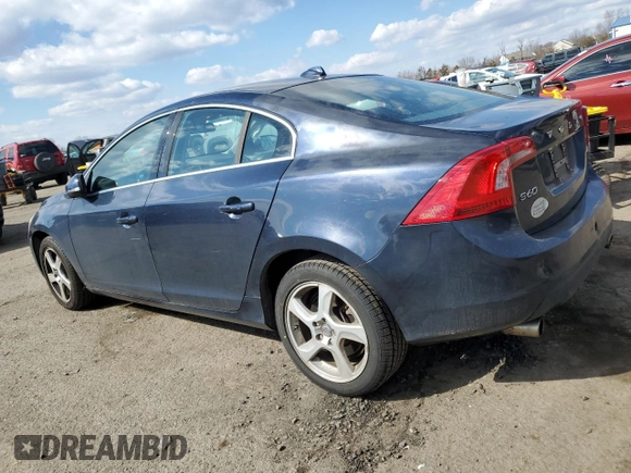 2013 Volvo S60 T5 Premier with VIN YV1612FS5D1218067, listed as a Copart auction lot 46903005 with 61,668 mi miles and Salvage title. Bid and sale history available at DreamBid. Image 2.