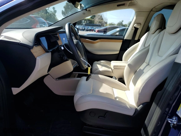 2018 Tesla Model X 75D with VIN 5YJXCBE22JF111938, listed as a Copart auction lot 47000303 with 63,430 mi miles. Bid and sale history available at carsss.com. Image 7.