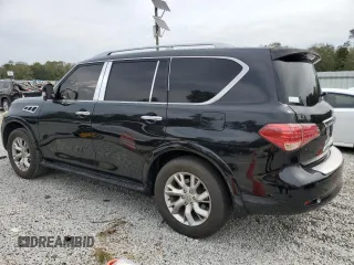 2011 Infiniti QX56 7-passenger with VIN JN8AZ2NF9B9504083, listed as a Copart auction lot 75199764 with 128,794 mi miles and Salvage Title. Bid and sale history available at carsss.com. Image 2.