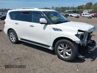 2013 Infiniti QX56 with VIN JN8AZ2NE5D9042826, listed as a IAAI auction lot 42073857 with 77,960 mi miles and . Bid and sale history available at DreamBid. Image 1.