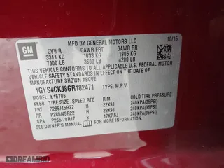 2016 Cadillac Escalade Premium Collection with VIN 1GYS4CKJ8GR182471, listed as a IAAI auction lot 41376578 with 122,630 mi miles. Bid and sale history available at carsss.com. Image 9.