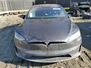 2024 Tesla Model X Plaid with VIN 7SAXCBE61RF448716, listed as a Copart auction lot 42599075 with Not Provided miles and Salvage Title. Bid and sale history available at DreamBid. Image 5.