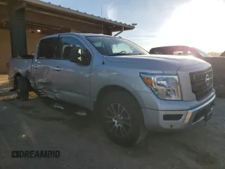 2020 Nissan Titan SL with VIN 1N6AA1ED6LN501062, listed as a Copart auction lot 48119575 with 46,228 mi miles and Salvage title. Bid and sale history available at DreamBid. Image 4.