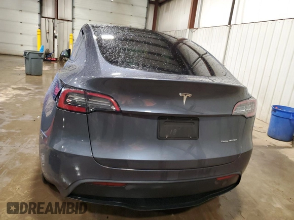 2023 Tesla Model Y Long Range with VIN 7SAYGDEE9PA143955, listed as a Copart auction lot 48114395 with 20,152 mi miles and Salvage Title. Bid and sale history available at DreamBid. Image 6.