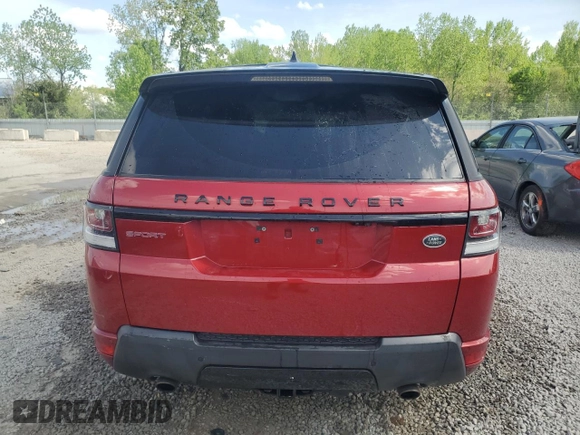 2017 Land Rover Range Rover Sport HSE Dynamic with VIN SALWV2FV4HA160133, listed as a Copart auction lot 54069585 with 97,578 mi miles and Salvage title. Bid and sale history available at DreamBid. Image 6.