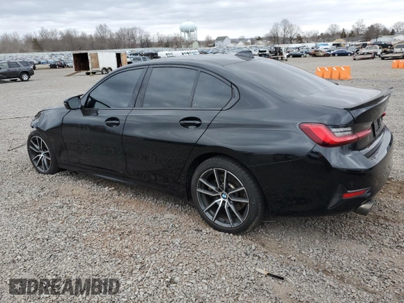 2019 BMW 3 Series 330i xDrive with VIN WBA5R7C59KFH30291, listed as a Copart auction lot 47640295 with 73,665 mi miles and Salvage Title. Bid and sale history available at carsss.com. Image 2.
